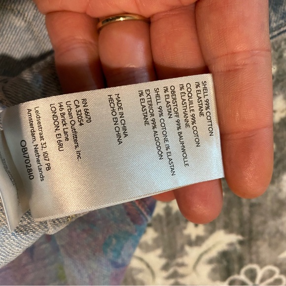 Maeve Anthropologie ‘The Colette’ Multicolor Floral Wide-Leg Crop Jeans Size 33 - Picture 11 of 11